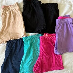 Wonder Nation Multi-Color Athletic Girls Shorts Bundle